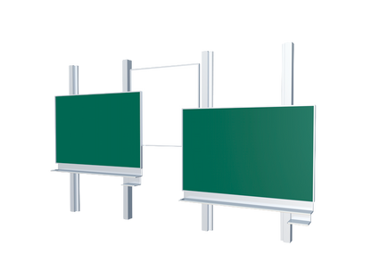 wB writing green/white