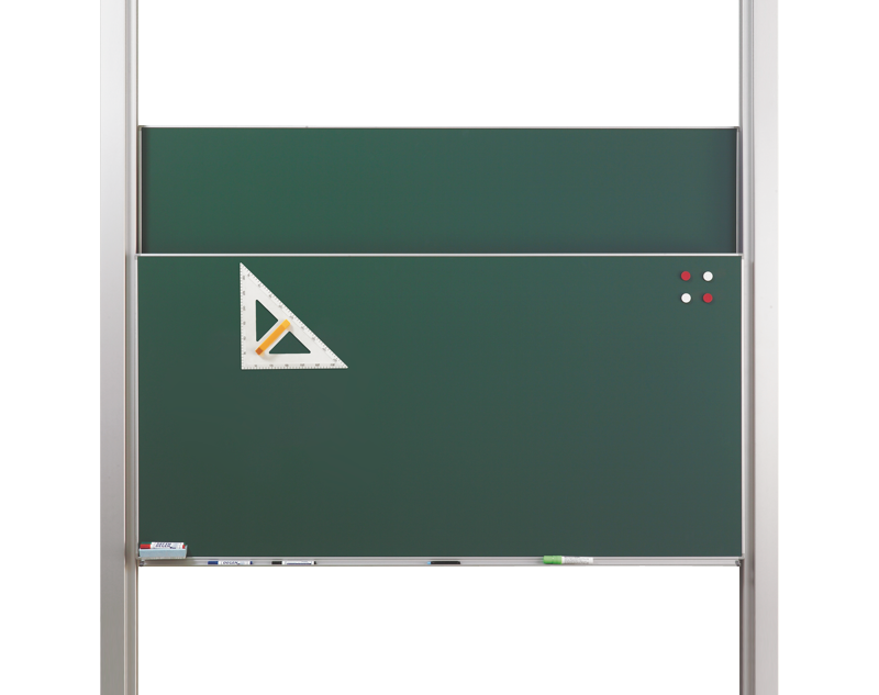 wB writing green/white